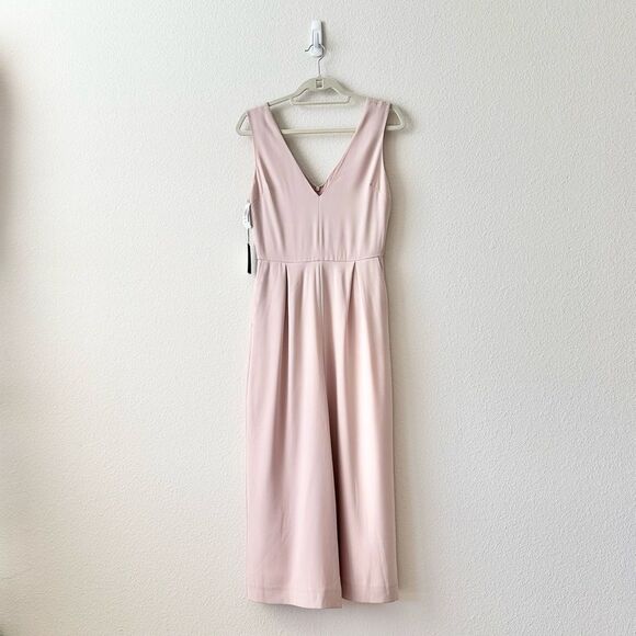 NWT Aritzia Babaton Marcus Jumpsuit in Camille Pink Size 6 - Picture 3 of 9